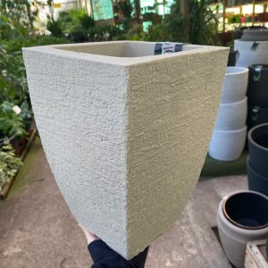 MACETA CUADRADA MODERNA CEMENTO