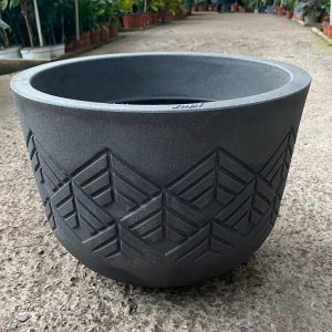 MACETA REDONDA TRIBE PIZARRA JAPI